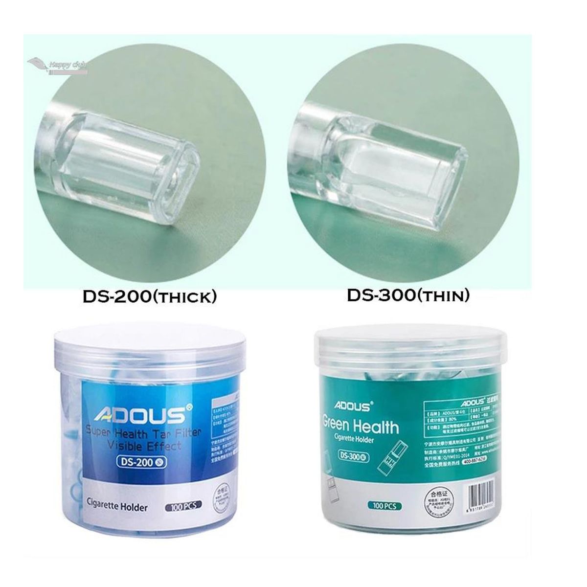 GENERICO - Filtro desechable antitabaco, reduce el  Alquitan 2 SET