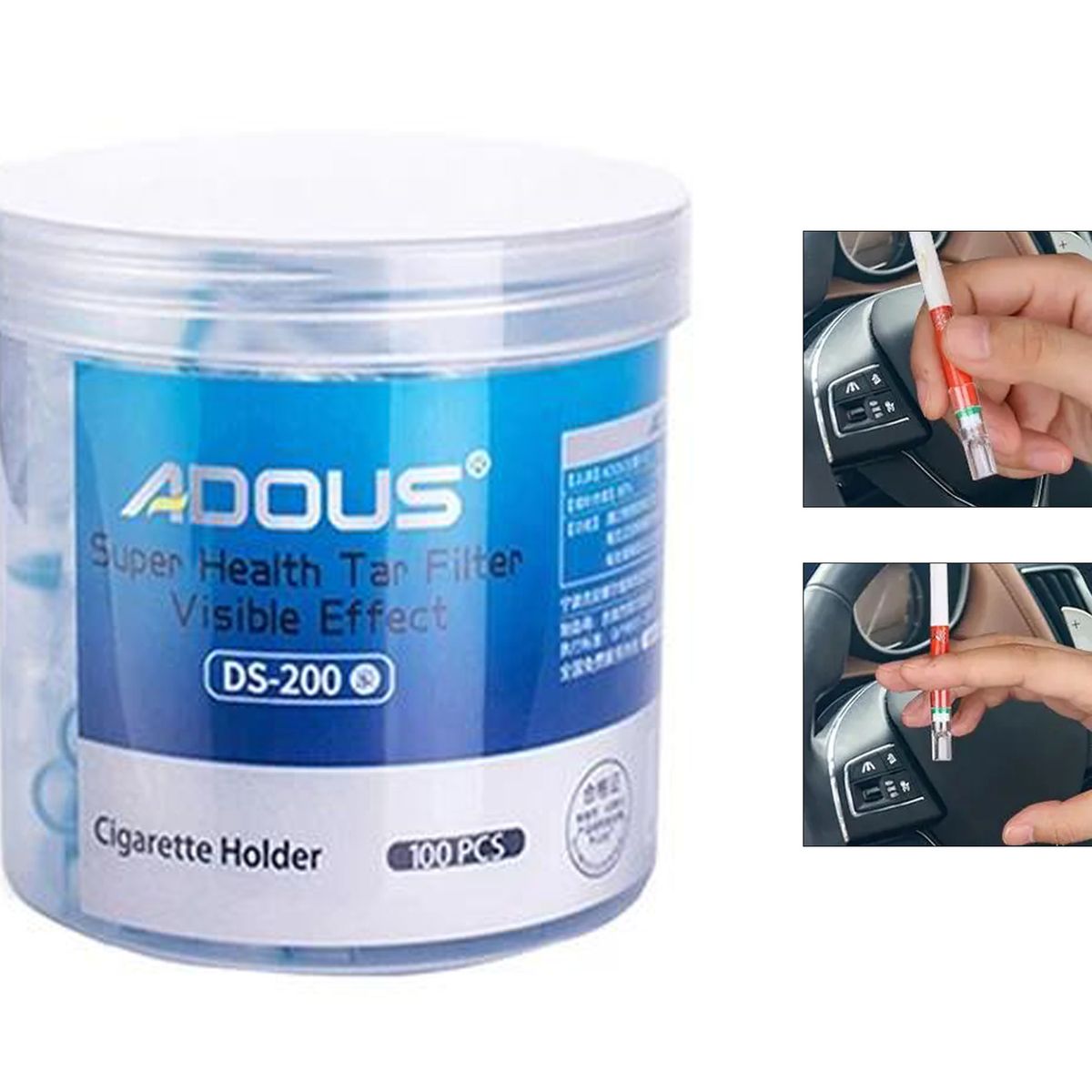 GENERICO - Filtro desechable antitabaco, reduce el  Alquitan Original