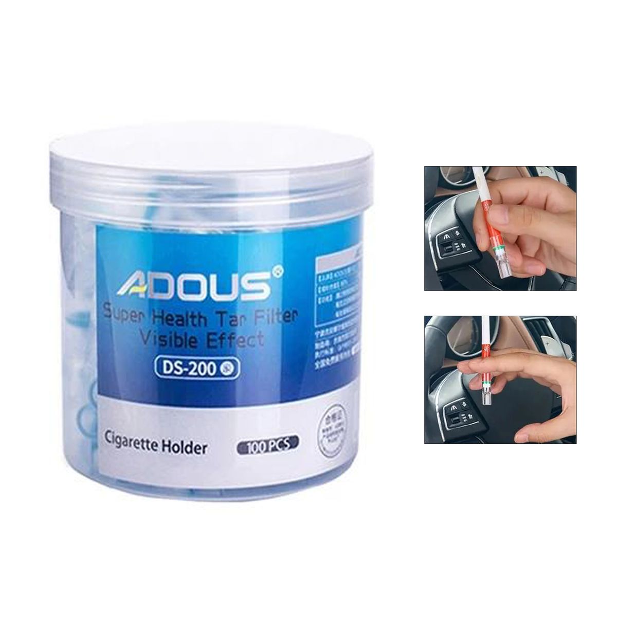 GENERICO - Filtro desechable antitabaco, reduce el  Alquitan Original