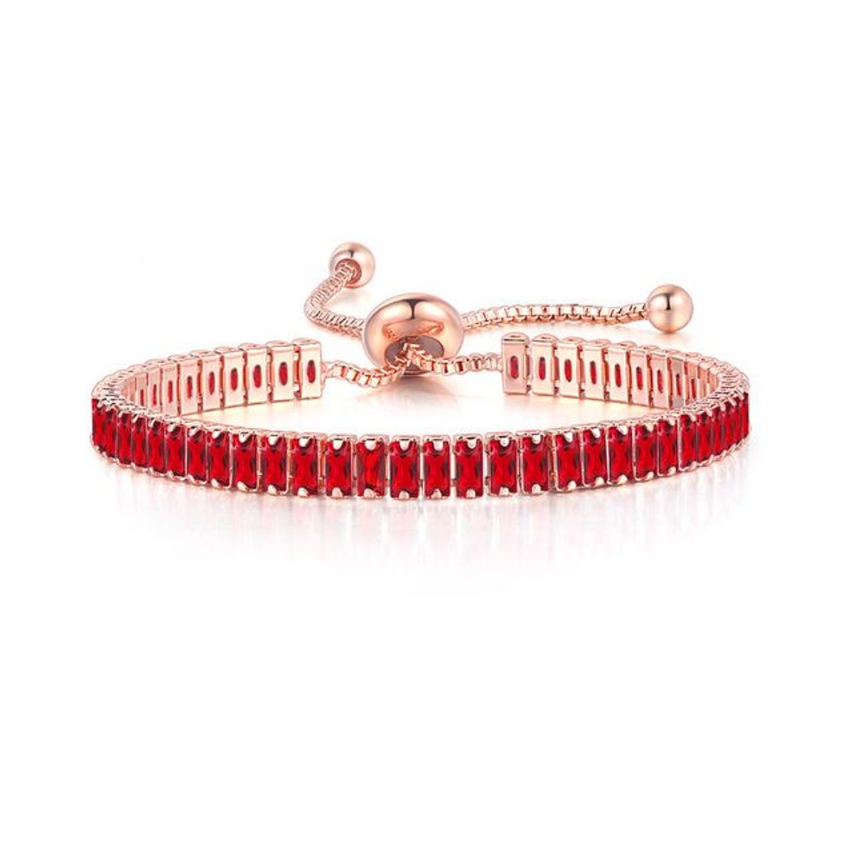 LA TIENDA 88 JOYAS Y ACCESORIOS - La Tienda 88 - Pulsera Brazalete Bañado en Oro de 18k - Rojo