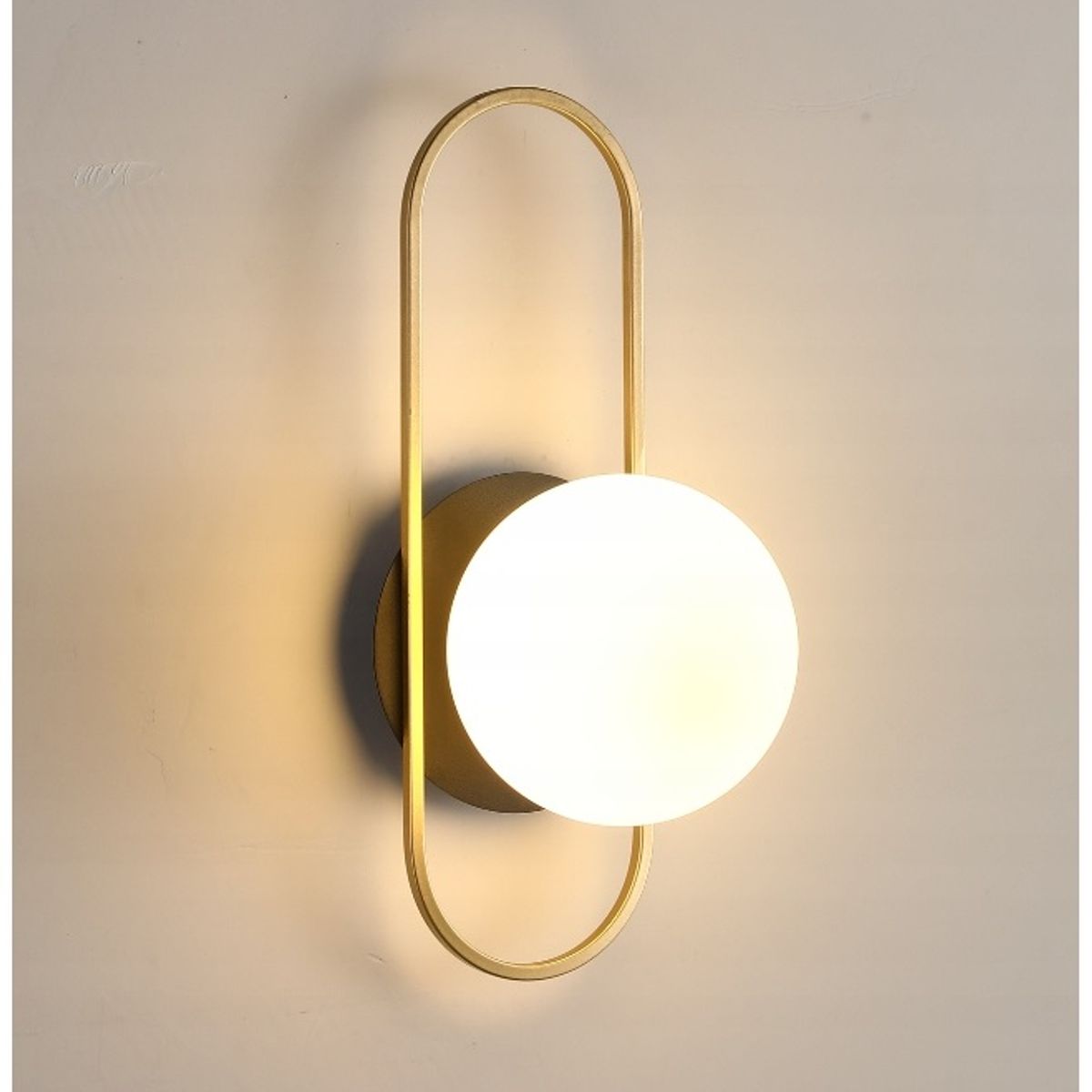 GENERICO - Lámpara de pared modelo bola de cristal