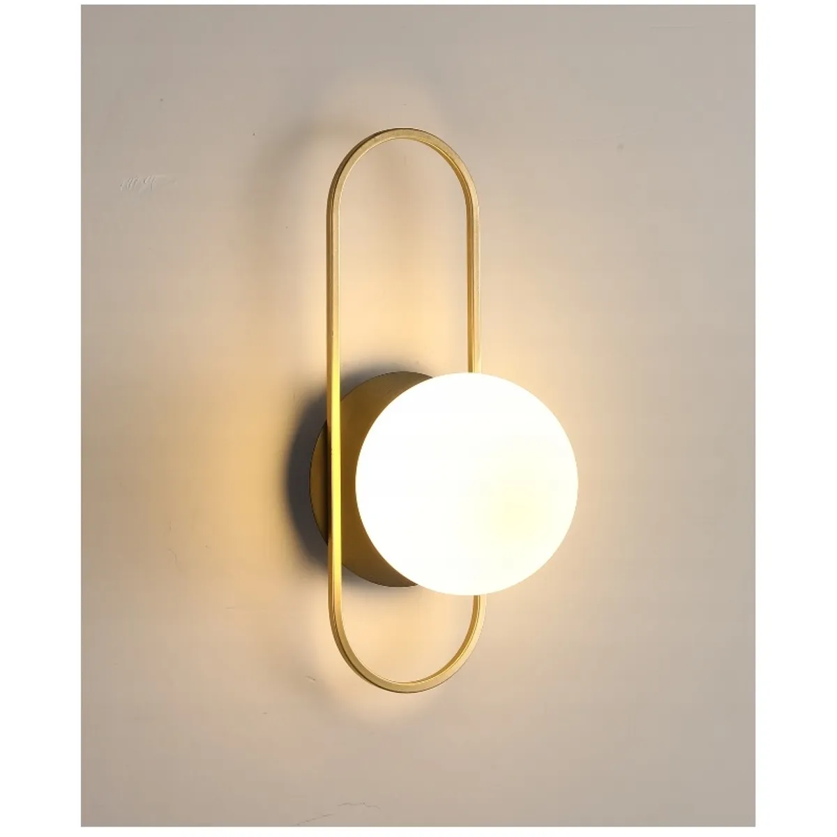 GENERICO - Lámpara de pared modelo bola de cristal