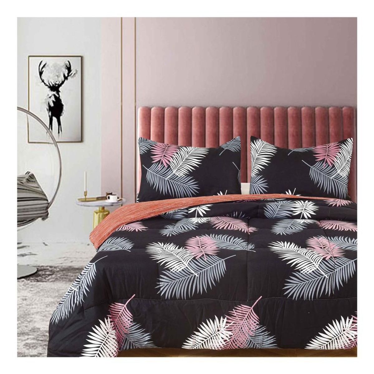 VENECIA - Set de Edredón Aterciopelado + Juego de Sabanas F01