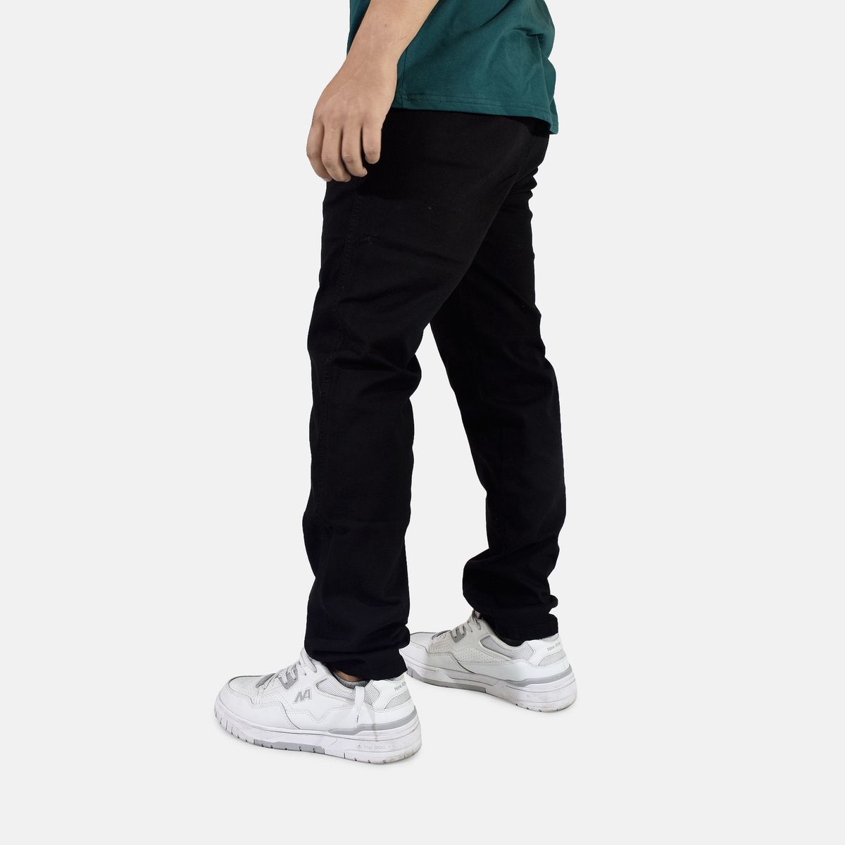 YONISTERS CLOTHING - Pantalón Drill Semipitillo Stretch Yonisters Clothing Negro