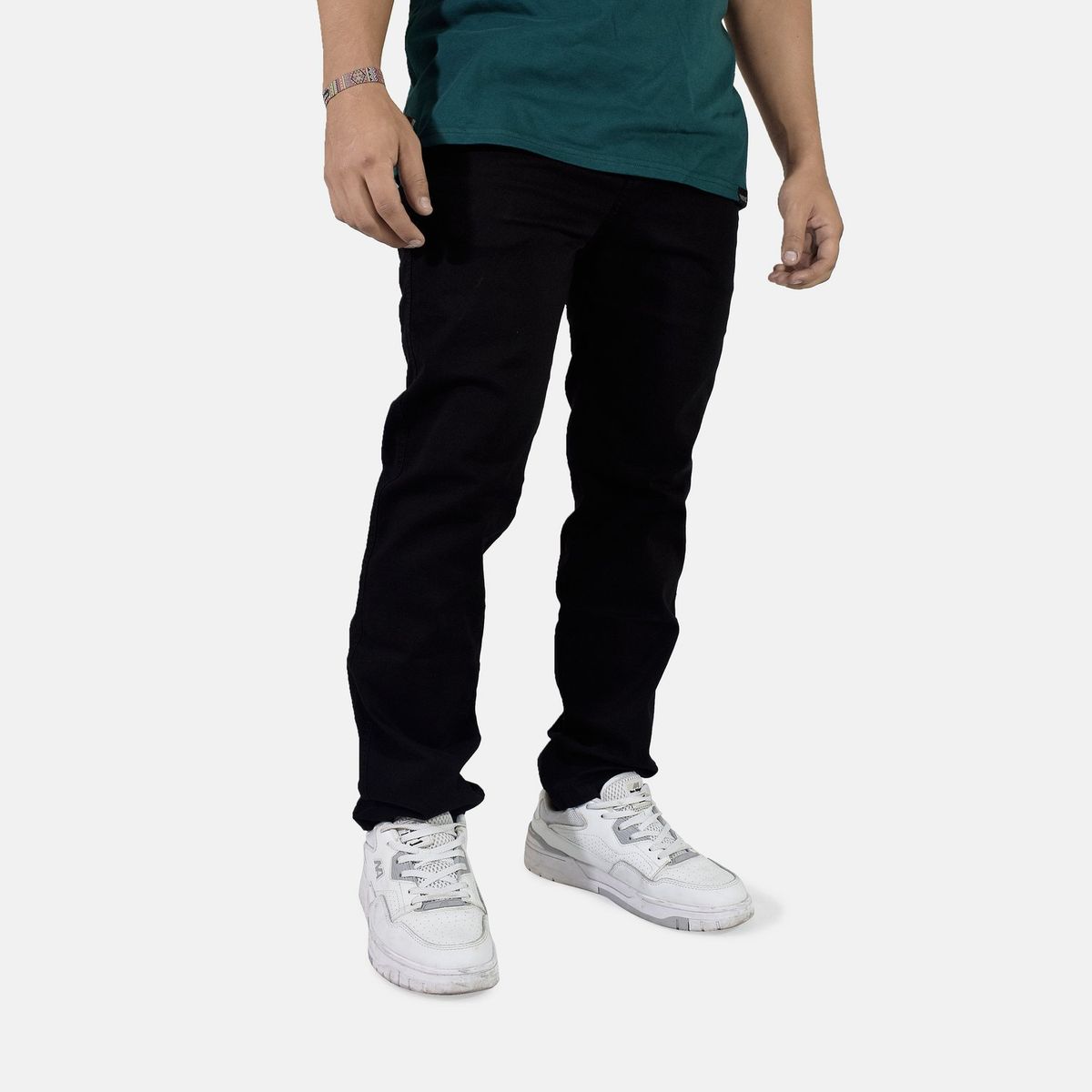 YONISTERS CLOTHING - Pantalón Drill Semipitillo Stretch Yonisters Clothing Negro