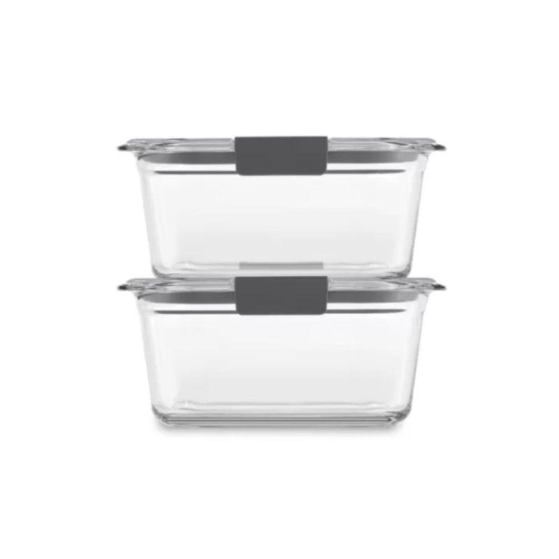 RUBBERMAID - Set 2 Hermeticos Rubbermaid Brilliance Vidrio 1.1L