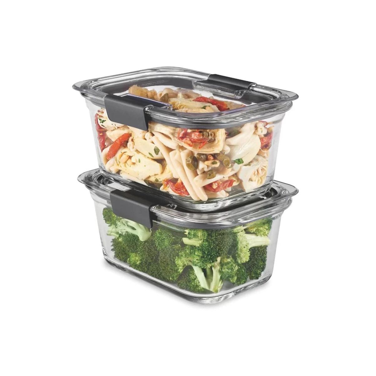 RUBBERMAID - Set 2 Hermeticos Rubbermaid Brilliance Vidrio 1.1L