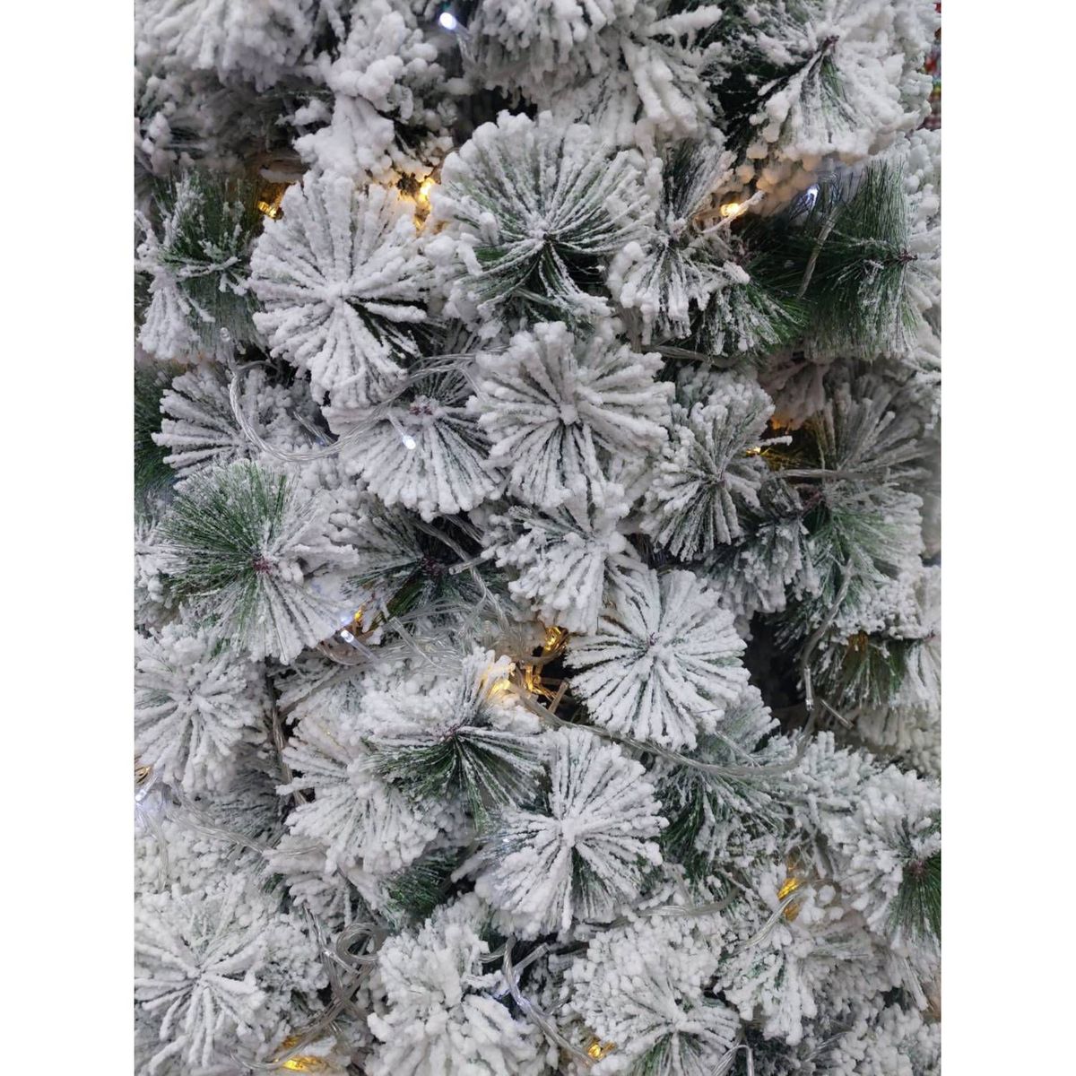 GENERICO - Árbol de Navidad verde nevado 210 cm