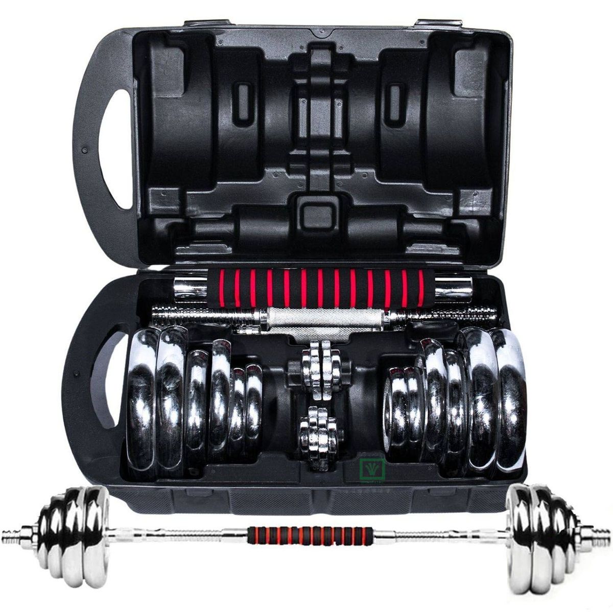 YORK - Set De Pesas York 20kg  Mancuernas  Adaptador