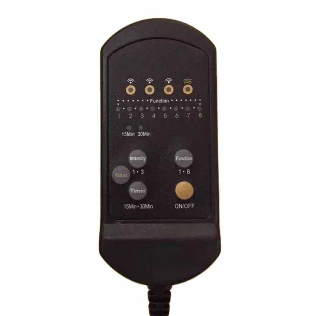 GENERICO - Asiento Masajeador de Espalda para Auto Camioneta Oficina Hogar