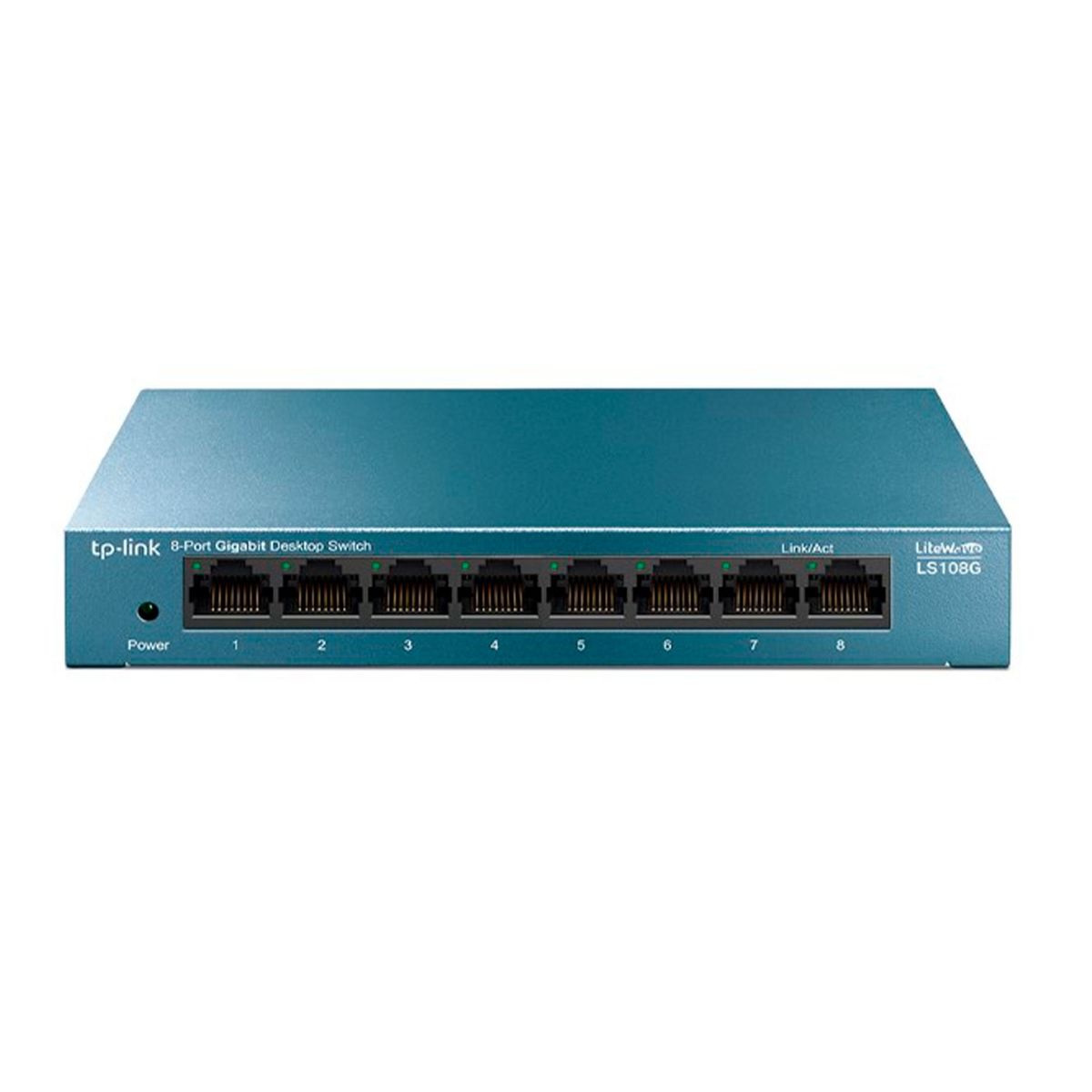 TP LINK - SWITCH TP-LINK LS108G V4 8 PUERTOS CARCASA METALICA - P/N: TL-LS108G