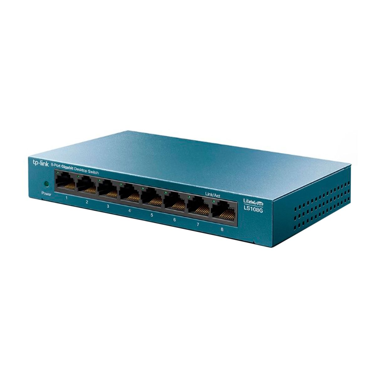 TP LINK - SWITCH TP-LINK LS108G V4 8 PUERTOS CARCASA METALICA - P/N: TL-LS108G