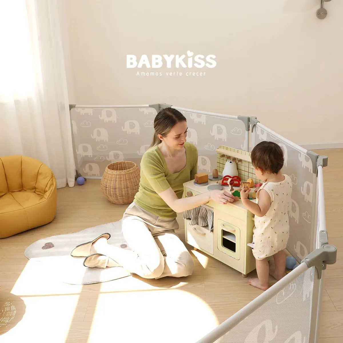 BABYKISS - CORRAL PARA BEBE ALTA CALIDAD PLEGABLE LUXURY