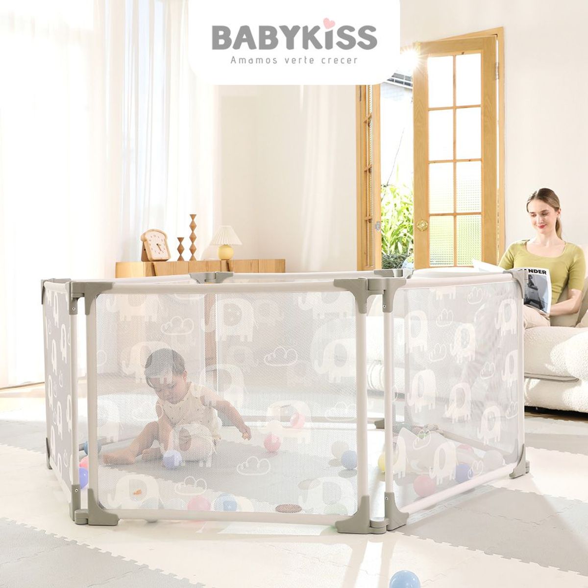 BABYKISS - CORRAL PARA BEBE ALTA CALIDAD PLEGABLE LUXURY