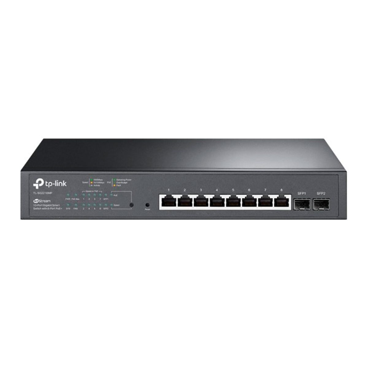 TP LINK - SWITCH TP-LINK TL-SG2210MP V1 JETSTREAM 10 PUERTOS P/N:TL-SG2210MP