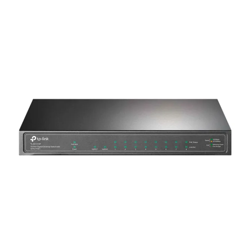 TP LINK - SWITCH DE ESCRITORIO POE+ TP-LINK TL-SG1210P 8 PUERTOS P/N: TL-SG1210P