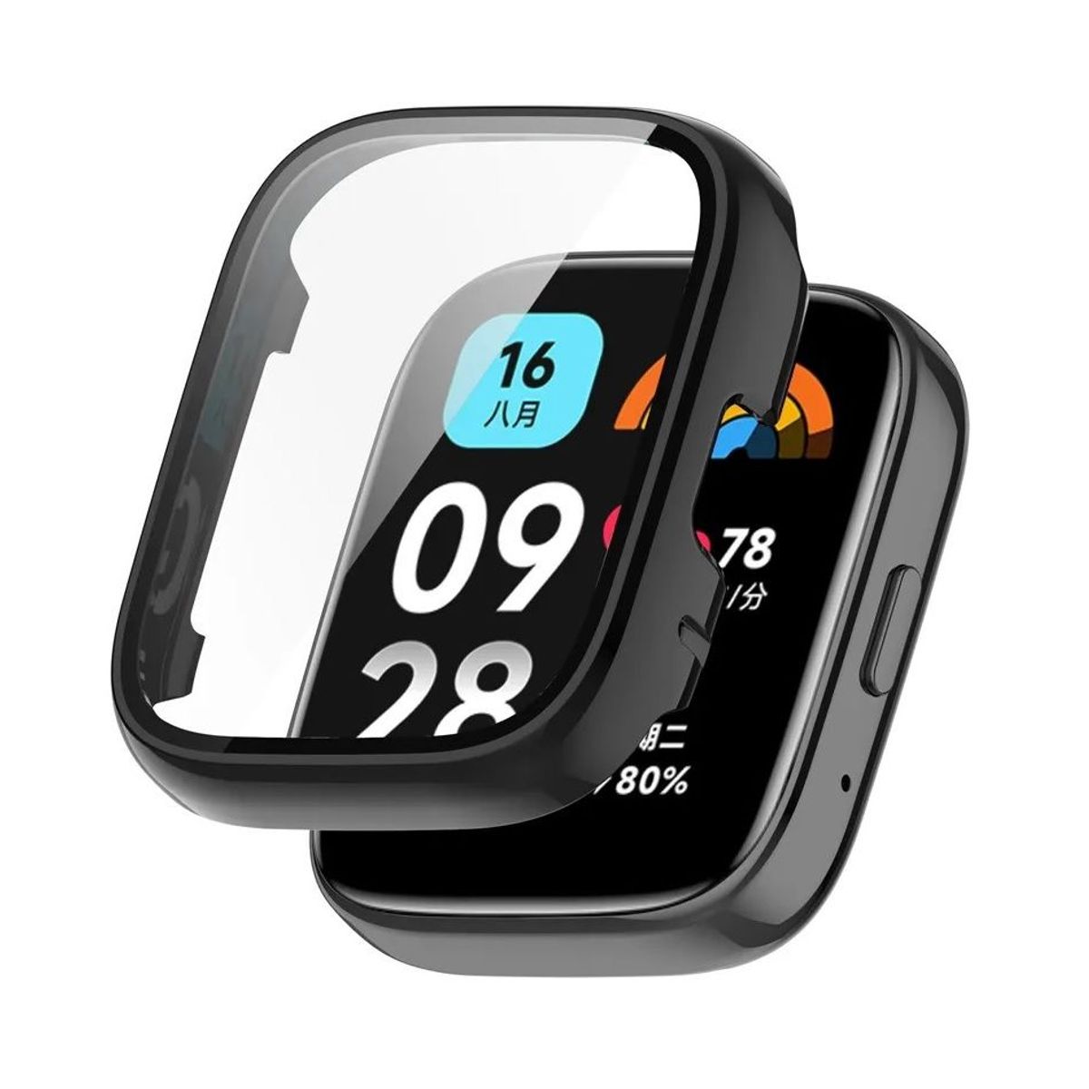 GENERICO - Case Funda 360 para REDMI WATCH 3 ACTIVE - Negro