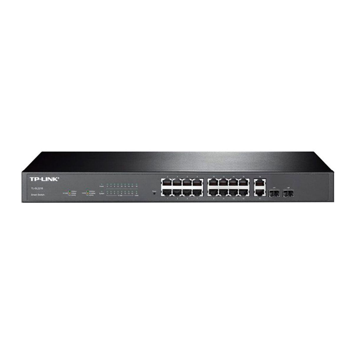 TP LINK - SWITCH ADMINISTRABLE TP-LINK TL-SL2218 16 PORT+2 PORT GB P/N: TLSL2218