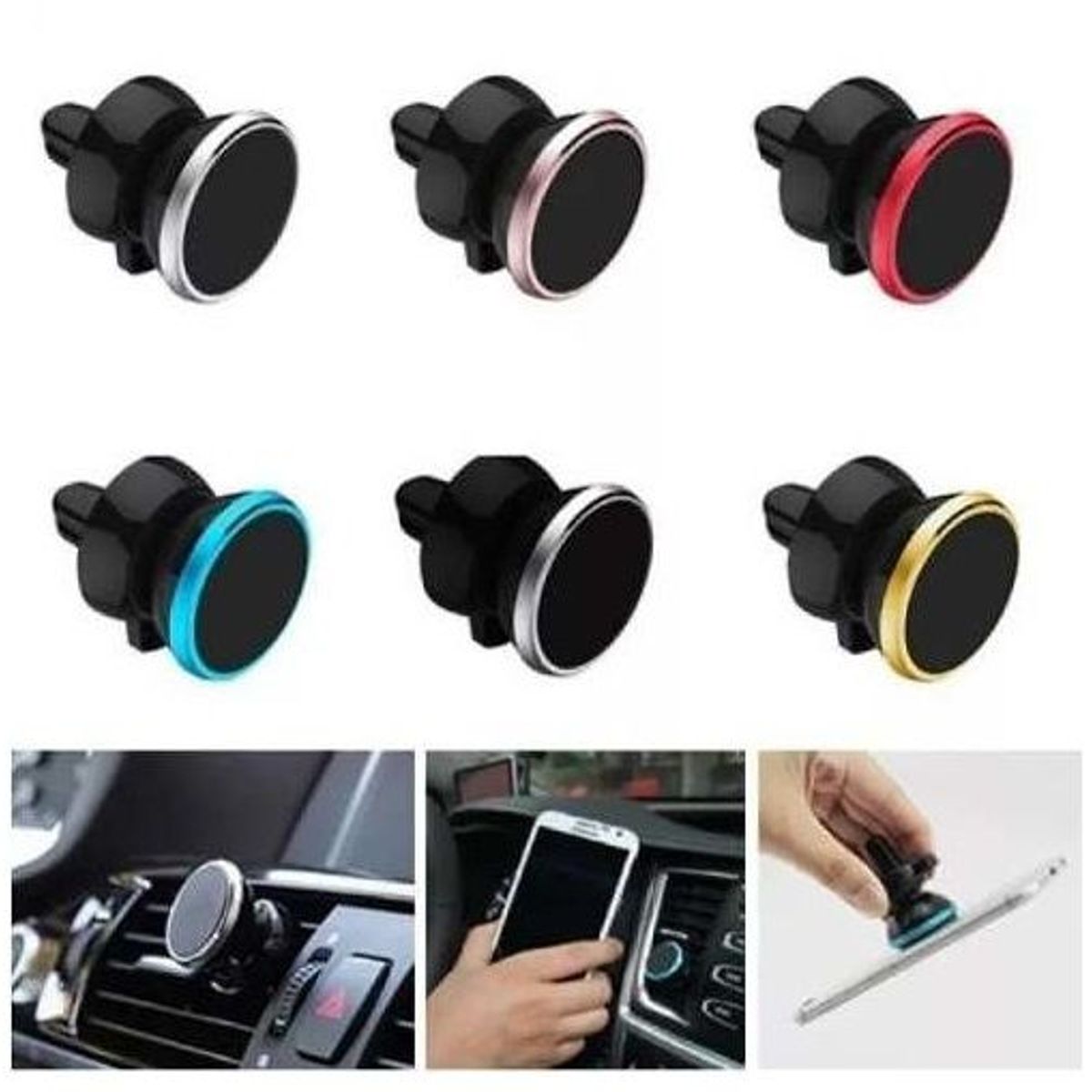 GENERICO - Holder Imantado Magnetico de Celular para Autos