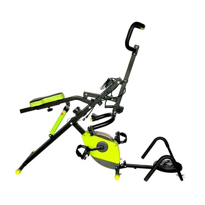 REAL FITNESS PERU - Maquina Total Crunch 5 en 1 Verde Multifuncional
