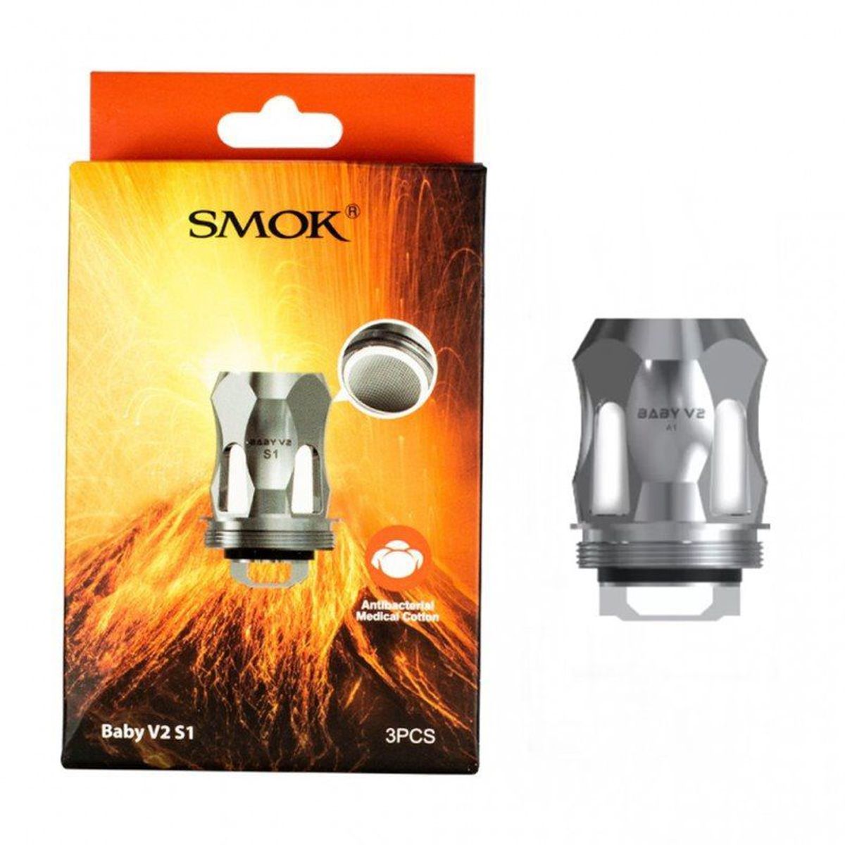 GENERICO - Resistencia Smok Baby V2 S1 -STICK V9 - Caja por 3 unidades