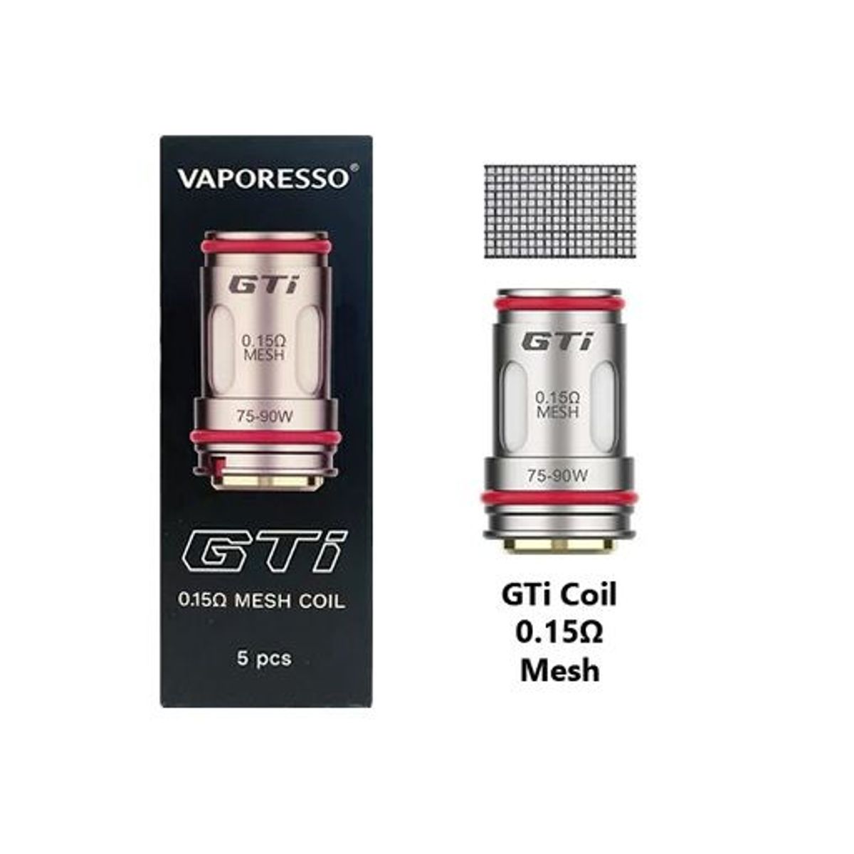 GENERICO - Resistencia vaporesso GTi 0,15 ohm – Caja por 5 unidades
