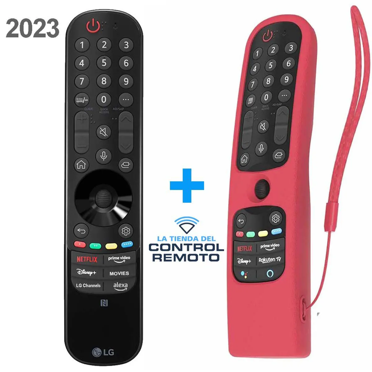 LG - Control LG Magic Remote MR23GN Modelo 2023 + Funda Rojo