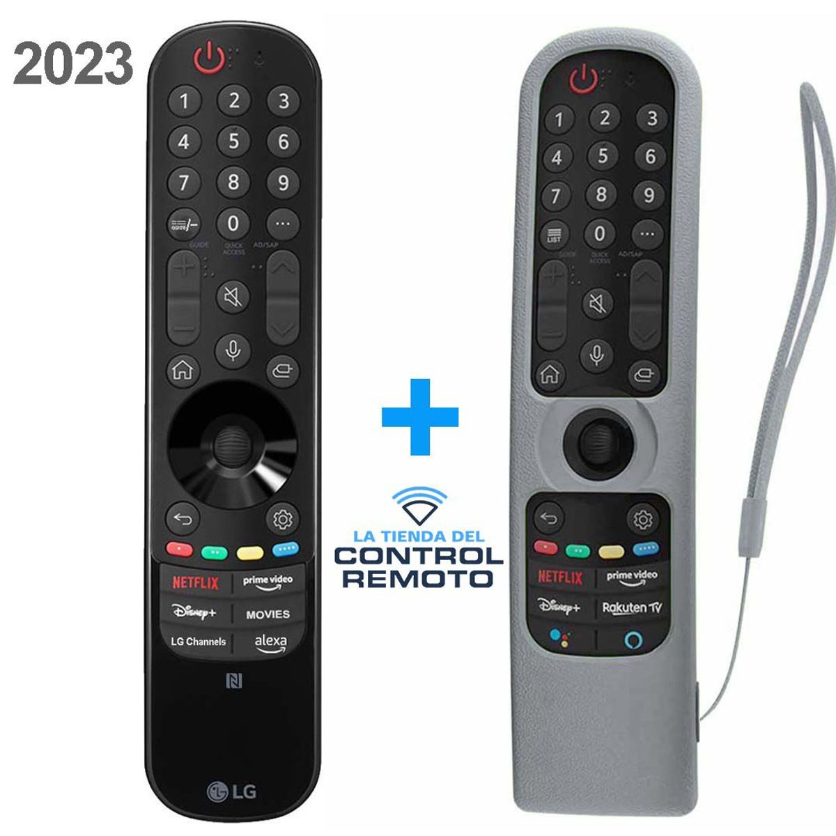 LG - Control LG Magic Remote MR23GN Modelo 2023 + Funda Gris
