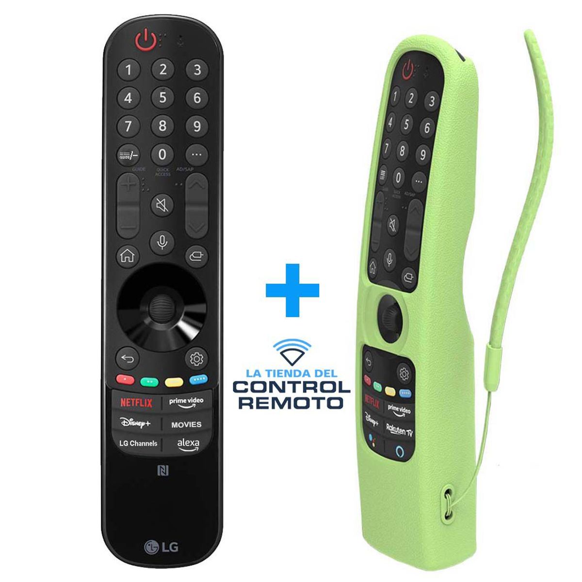 LG - Control LG Magic Remote MR23GN Modelo 2023 + Funda Verde Forescente