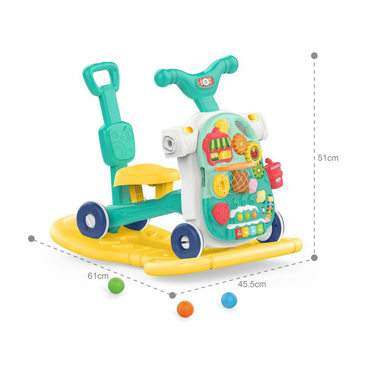 HUANGER - CAMINADOR MULTIFUNCIONAL 5 EN 1 VERDE