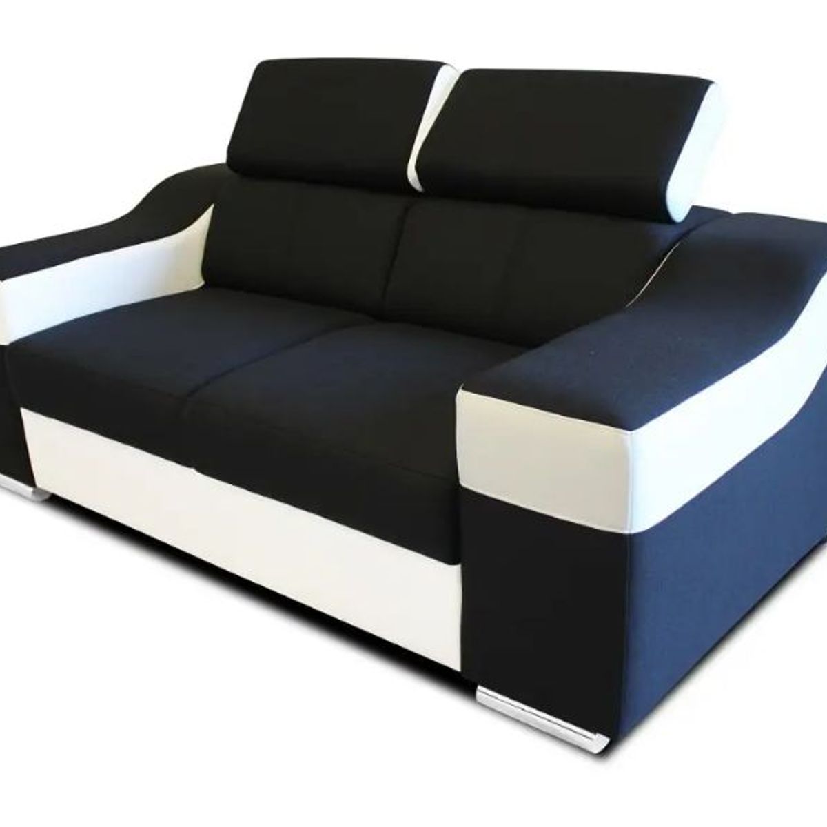 DMUEBLES - SOFA DMUEBLES ABAD 2 ASIENTOS NEGRO