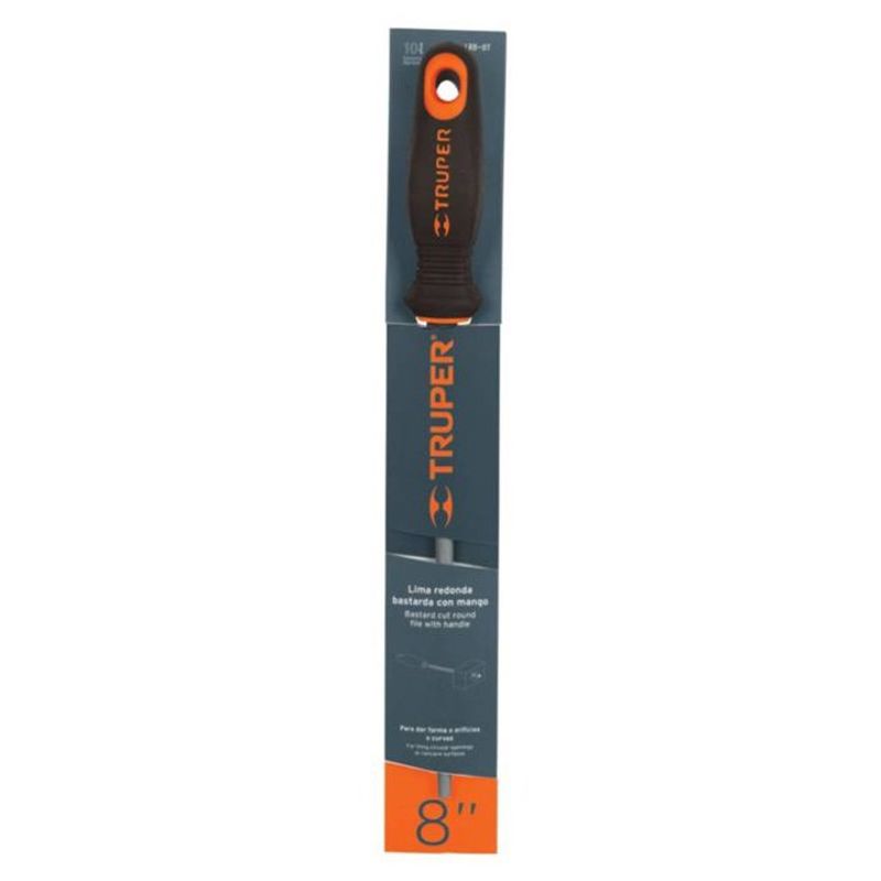 TRUPER - Lima Redonda Bastarda 8" c/mango 15316 TRUPER