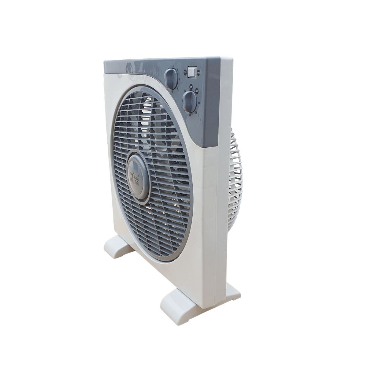 GENERICO - Ventilador Cuadrado de Mesa 12" 3 Velocidades con Timer