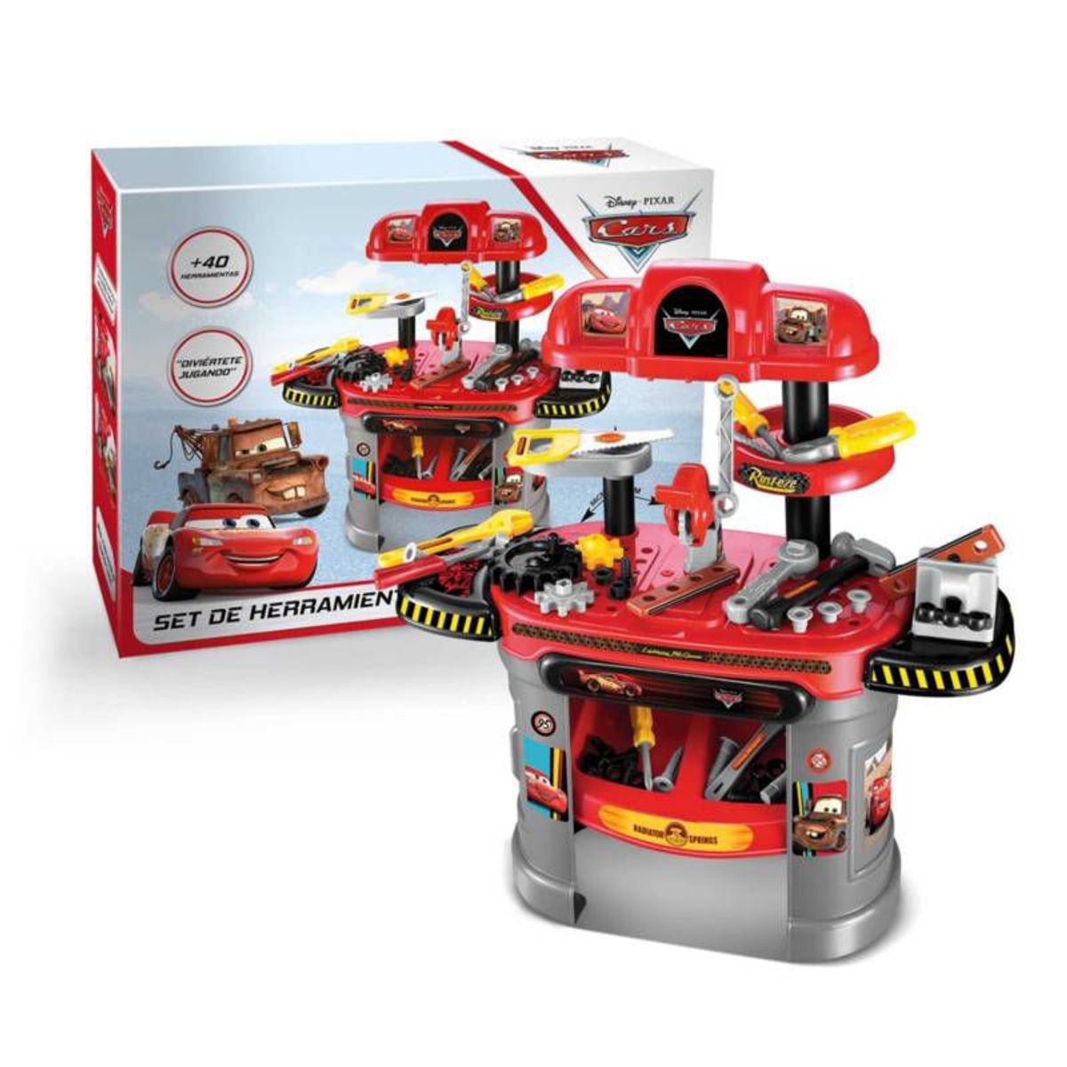 DISNEY PIXAR - Set de Taller Mecánico y Herramientas - Cars