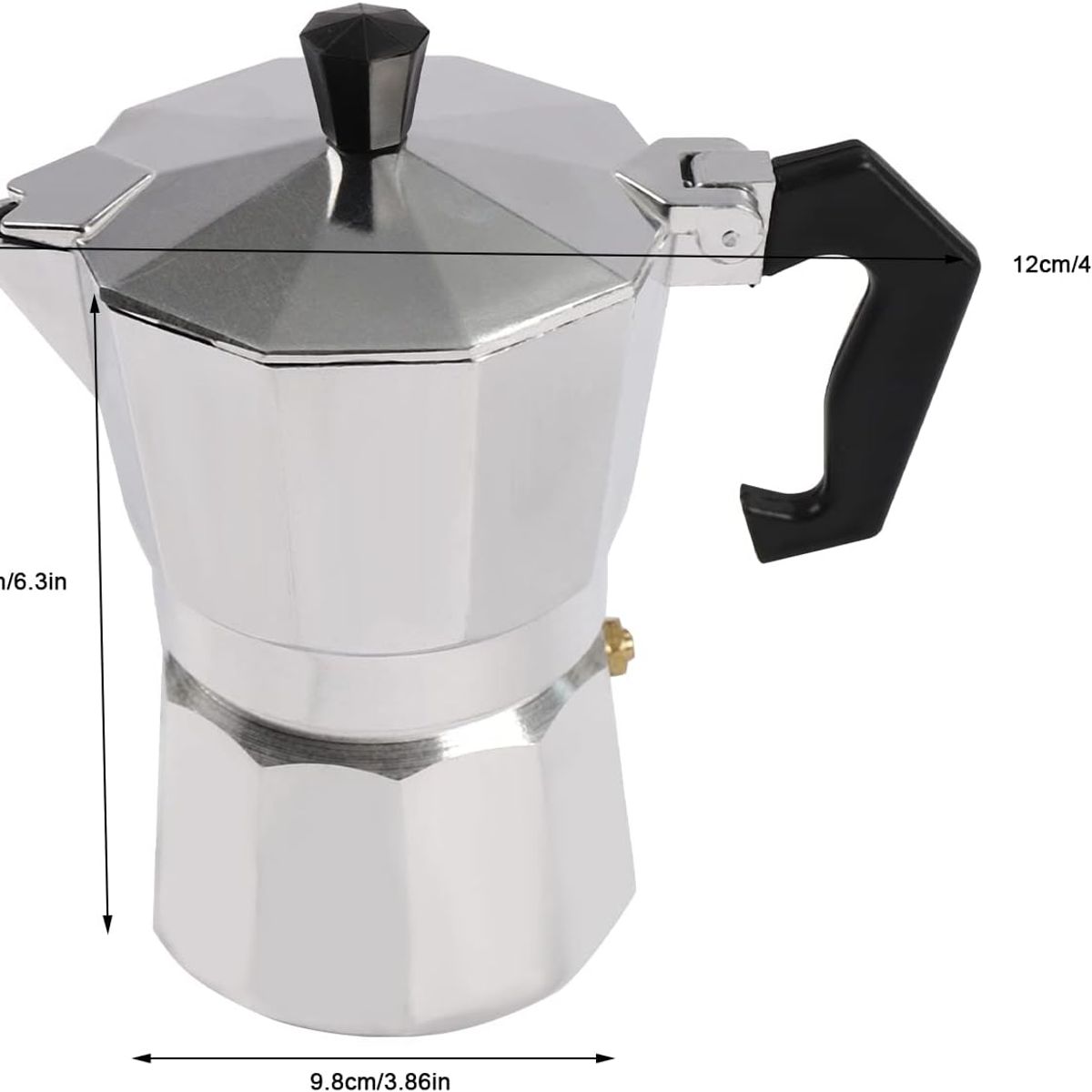 GENERICO - Cafetera moka italiana 3tz  estufa eléctrica