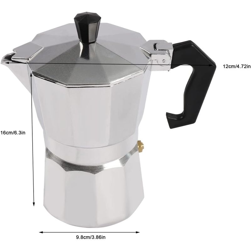 GENERICO - Cafetera moka italiana 3tz  estufa eléctrica