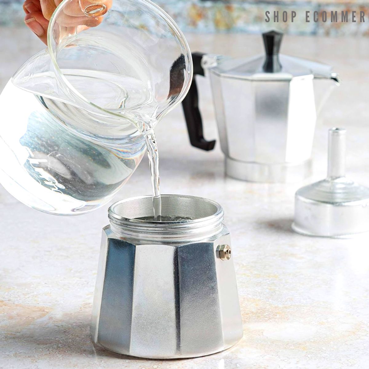 GENERICO - Cafetera moka italiana 3tz  estufa eléctrica