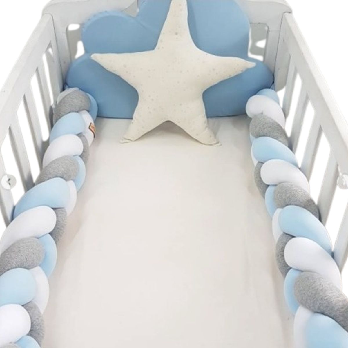 GENERICO - Protector de cuna trenzado 2 metros