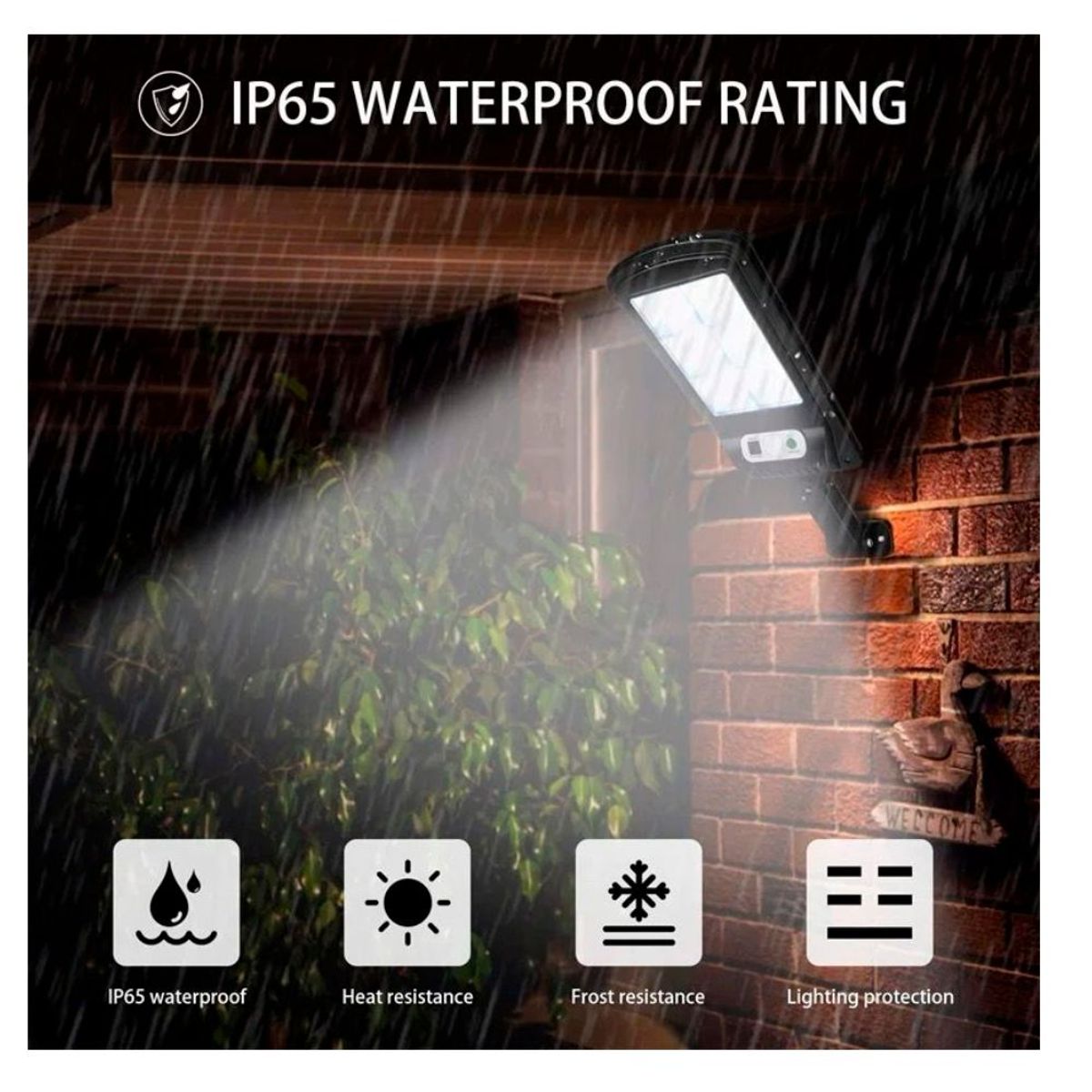 GENERICO - Lampara Solar con Sensor de Movimiento Para Exteriores  Control