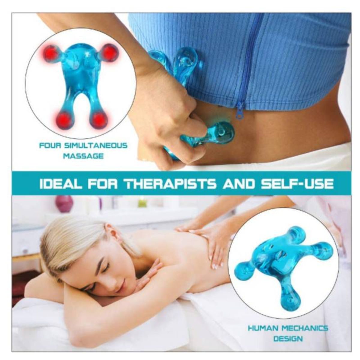 GENERICO - Moldeador de Araña Corporal Masajeador de Cabeza Anti-estrés