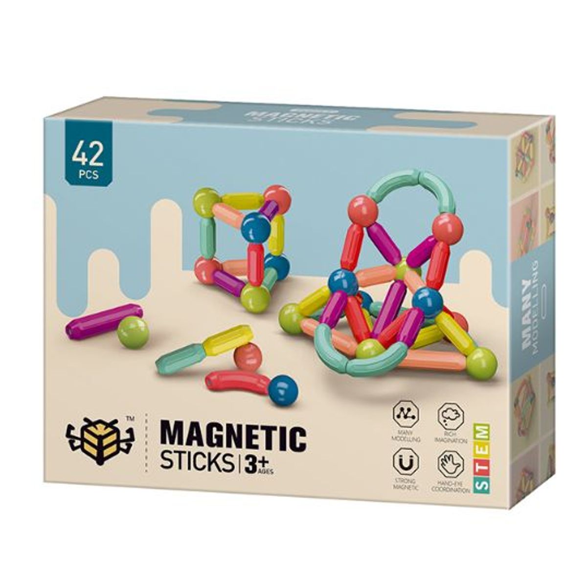 GENERICO - bloques de construcción magnéticos 42 pcs