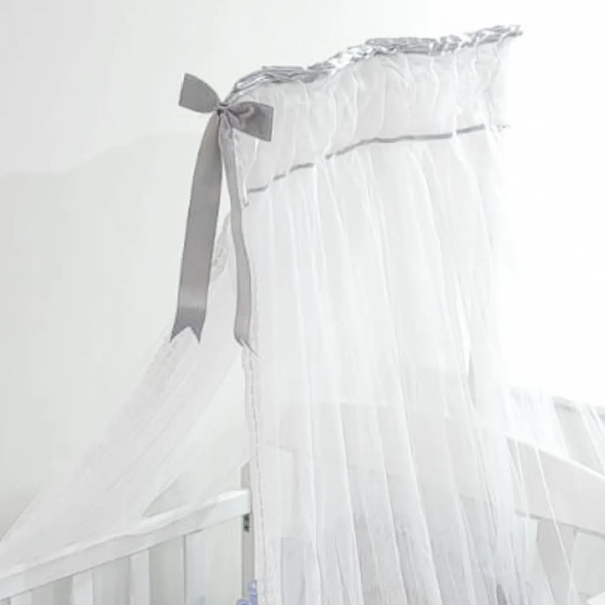 BABY MERINOS - Tul para cuna - Plomo