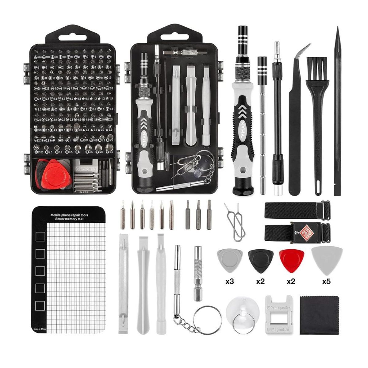 GENERICO - Kit Herramientas 140 Pcs Reparación Celular Laptop Pc Mac