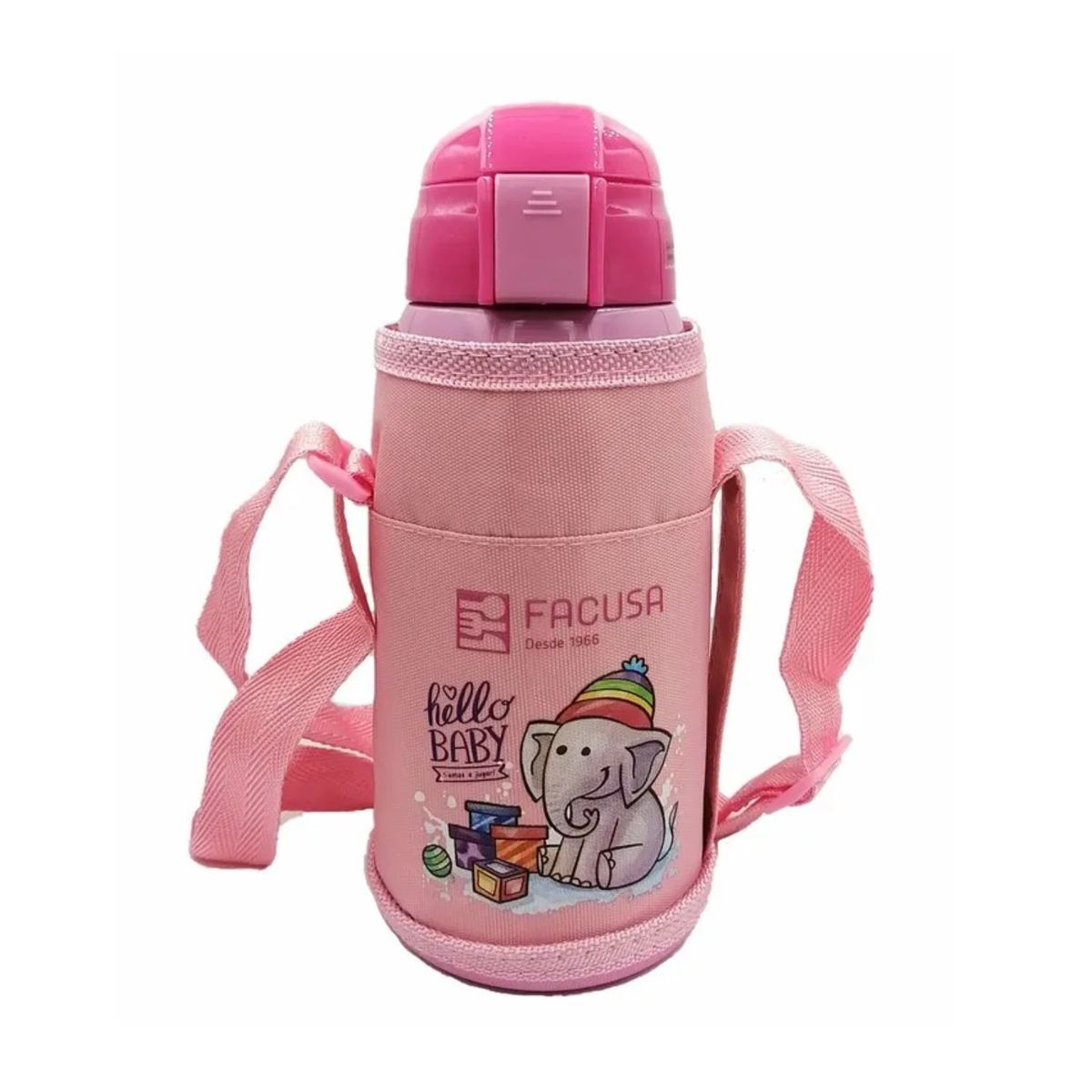 FACUSA - Termo Hello Baby 600ml rosado Facusa