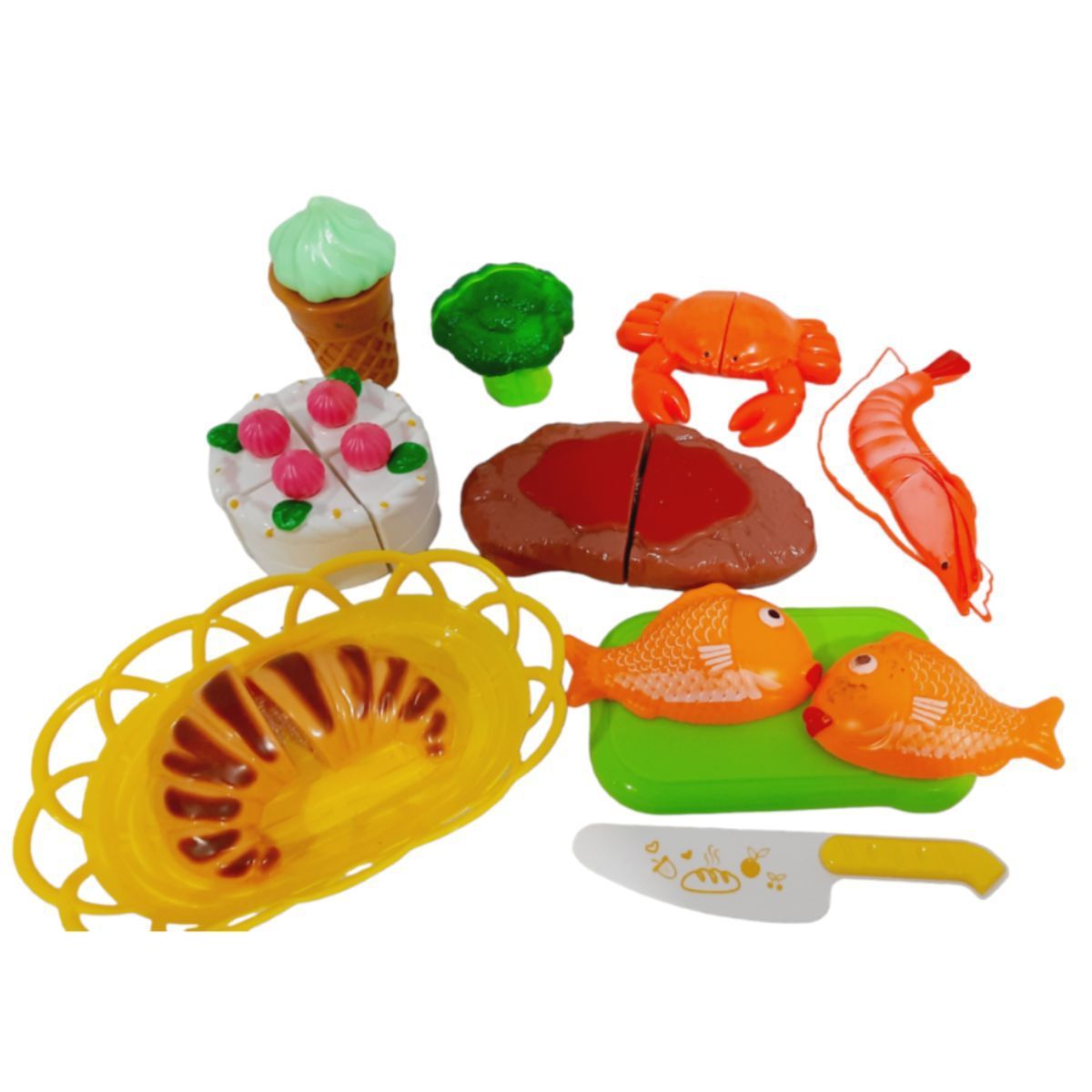 GENERICO - JUGUETE DE ALIMENTOS VARIADOS SET DIDACTICO PARA NIÑOS