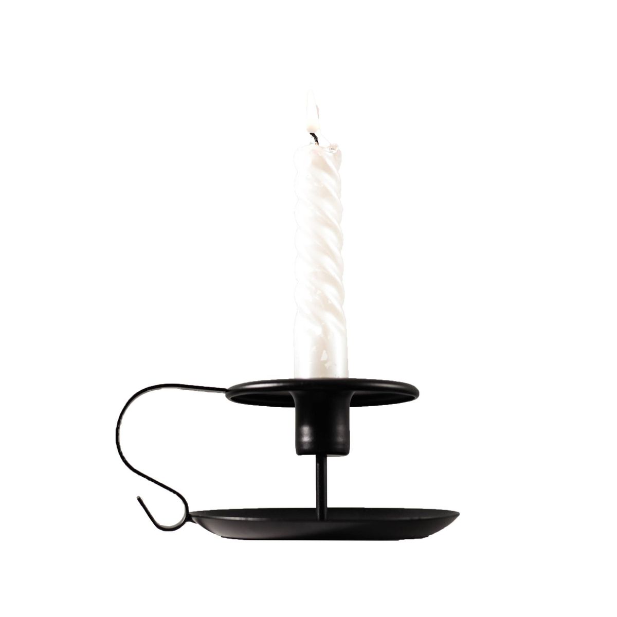 VATYERTY - Hierro Vela minimalista negro Vela estante para casa