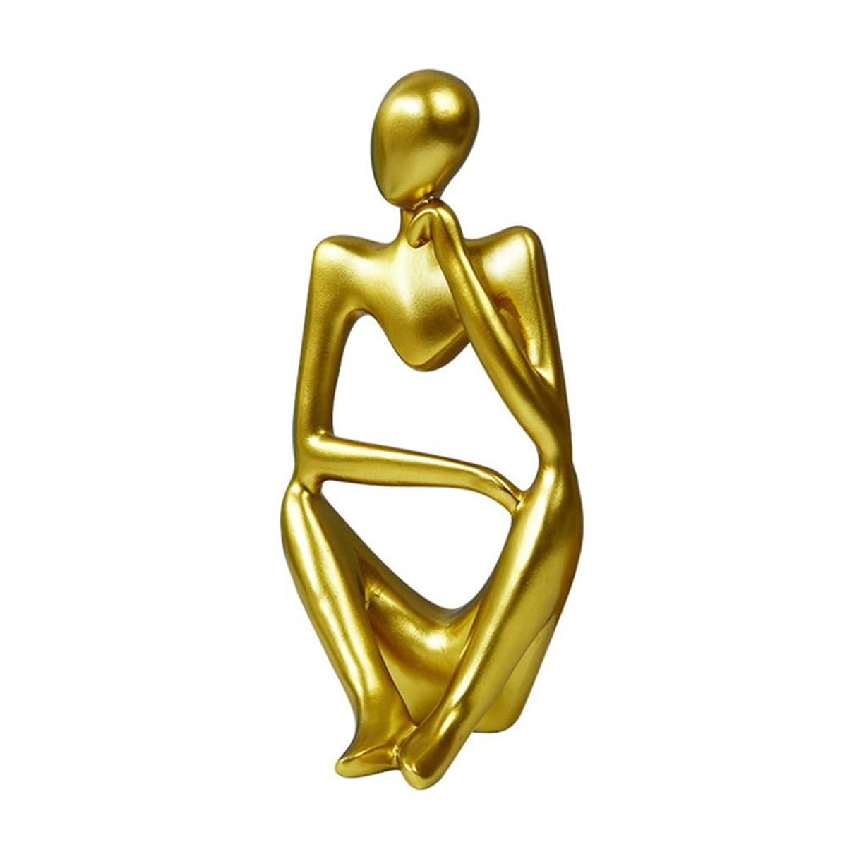 VATYERTY - Decoración con diseño de figura casa adorno oro