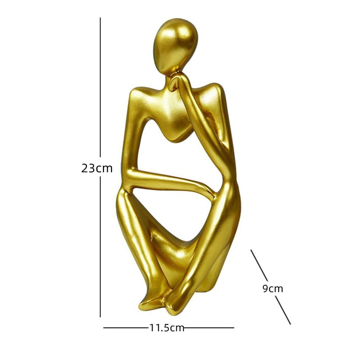 VATYERTY - Decoración con diseño de figura casa adorno oro