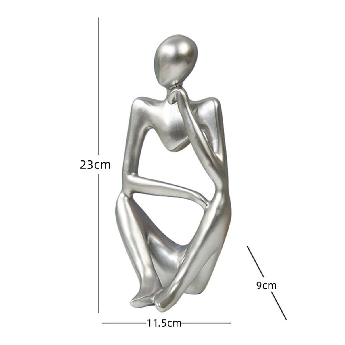 VATYERTY - Decoración con diseño de figura casa adorno plata