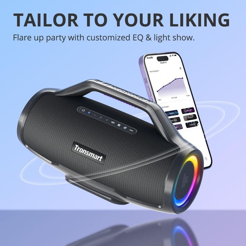 TRONSMART - Parlante Tronsmart Bang Max Bluetooth 130W IPX6 24Hrs- Negro